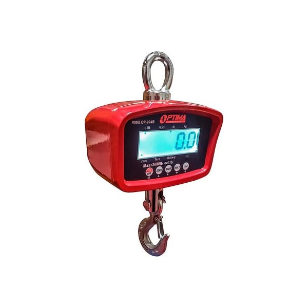 Optima Scale Mfg. Optima LCD Digital Crane Scale With Remote 1,000 lb x 0.2 lb OP-924B-1000LCD - main